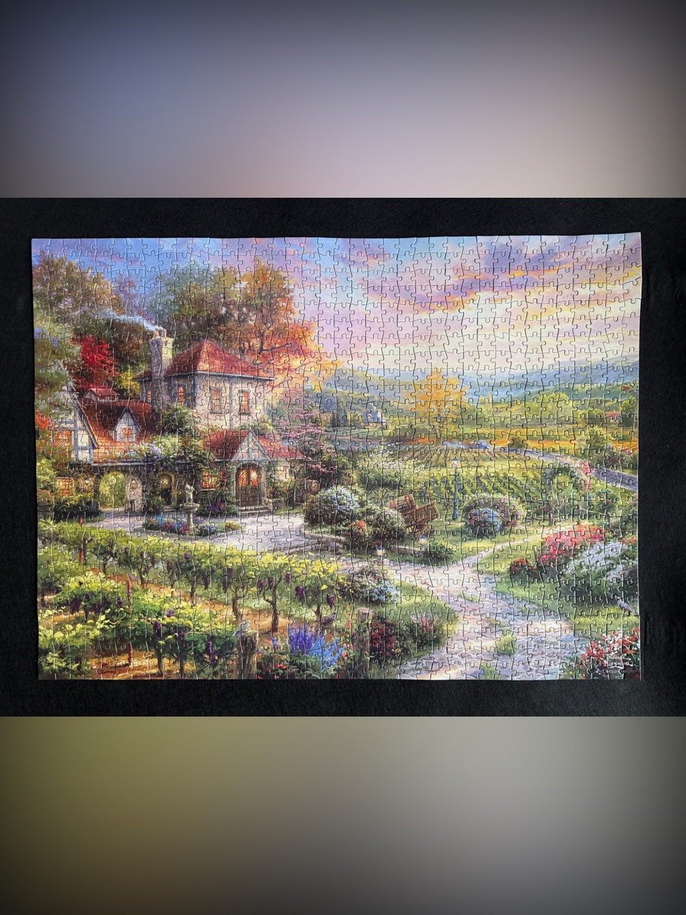 Thomas Kinkade Wine Country Living 1000-Piece Jigsaw Puzzle